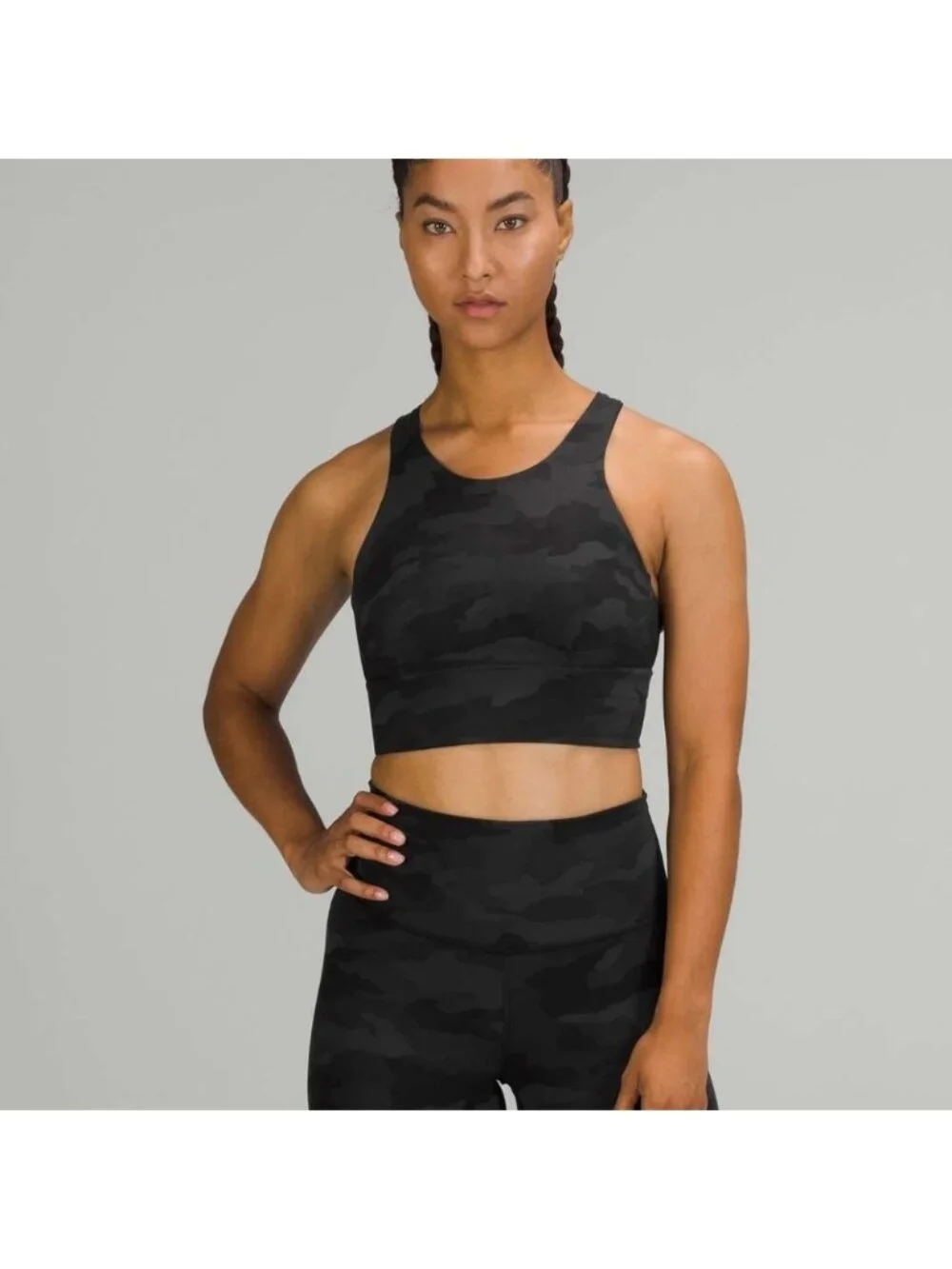 Lululemon Wunder Train Longline Bra *Medium Support, C/D Cup Heritage 365 Camo